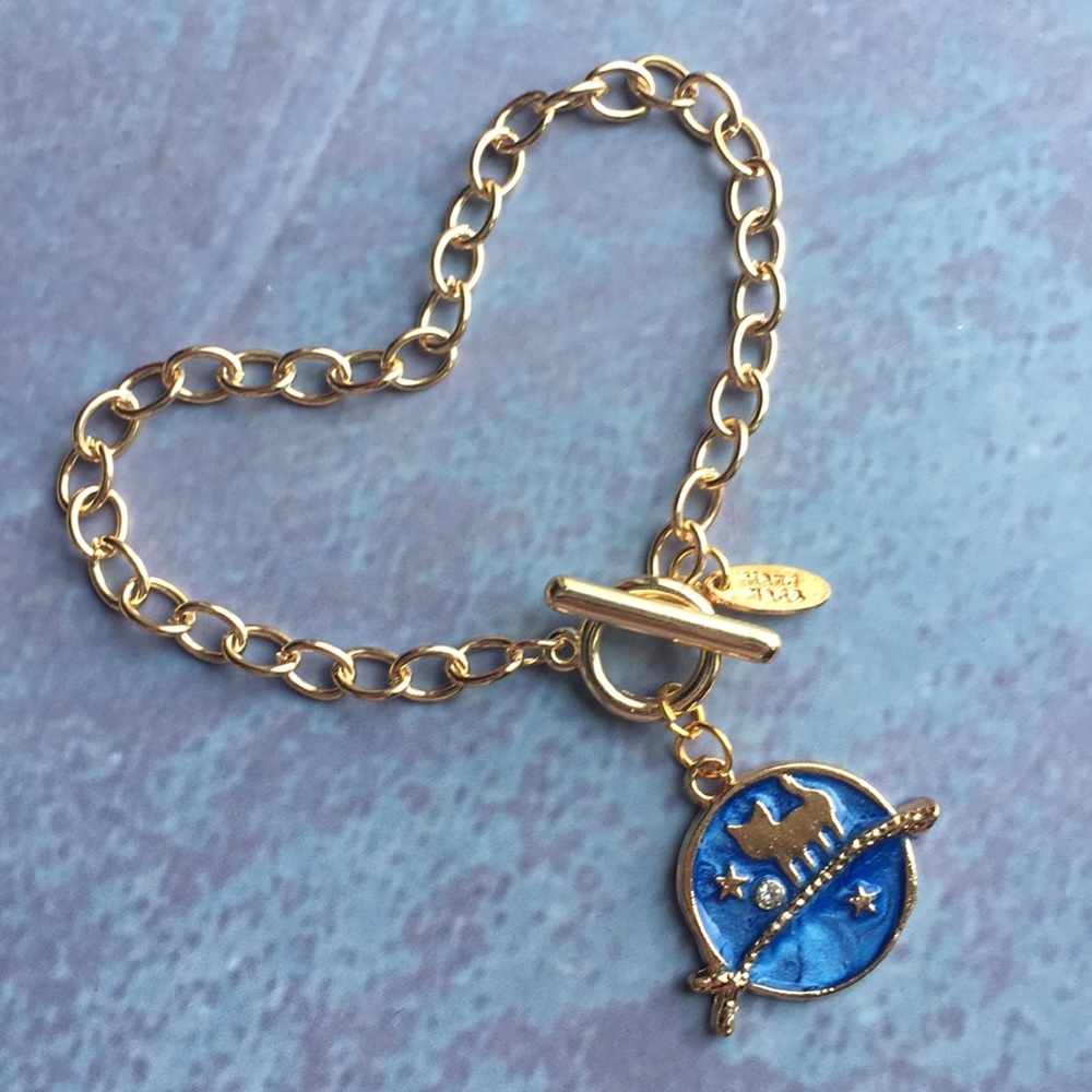 NEW Handcrafted Gold Link Charm Bracelet